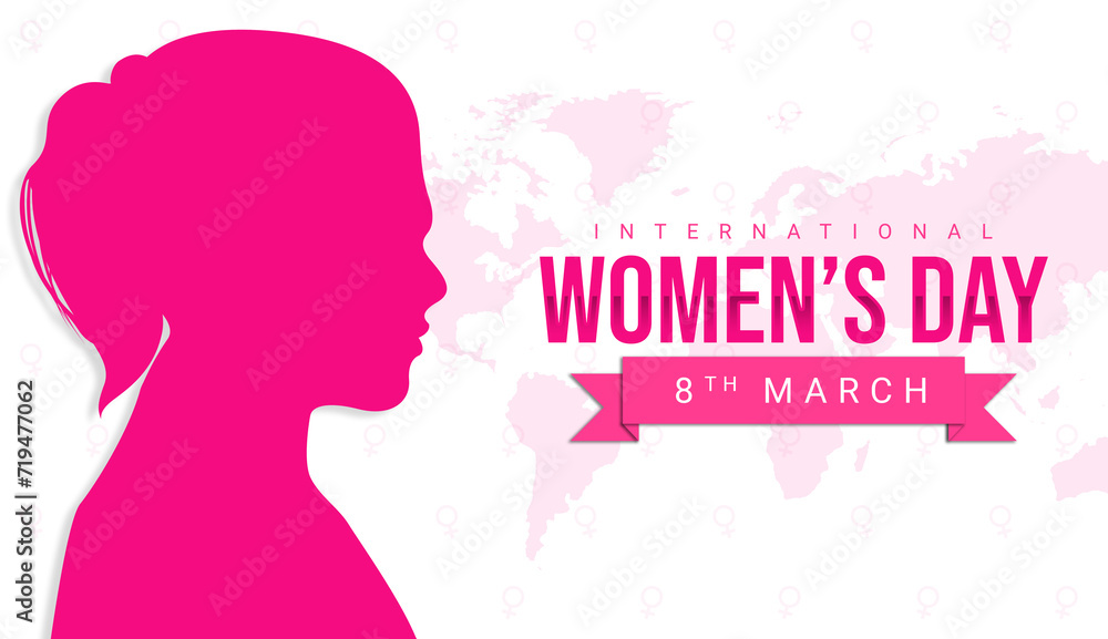 International Women's Day is celebrated on the 8th of March. Annually celebration of movement for women's rights. 8th March