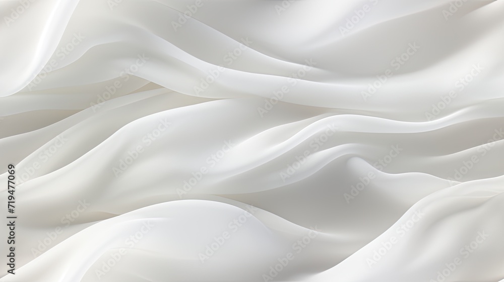 wavy white crepe chiffon elegantly folded, highlighting the intricate texture and creating a seamless pattern. SEAMLESS PATTERN. SEAMLESS WALLPAPER.