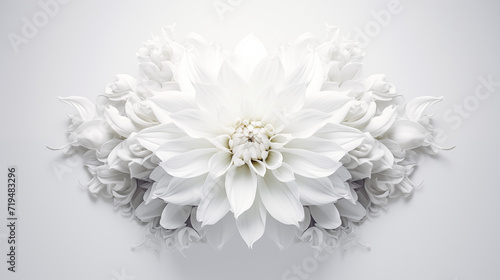 Symmetrical Elegance on White