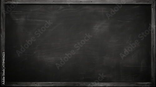 Vintage aged chalkboard background - classic blackboard texture for design and creativity