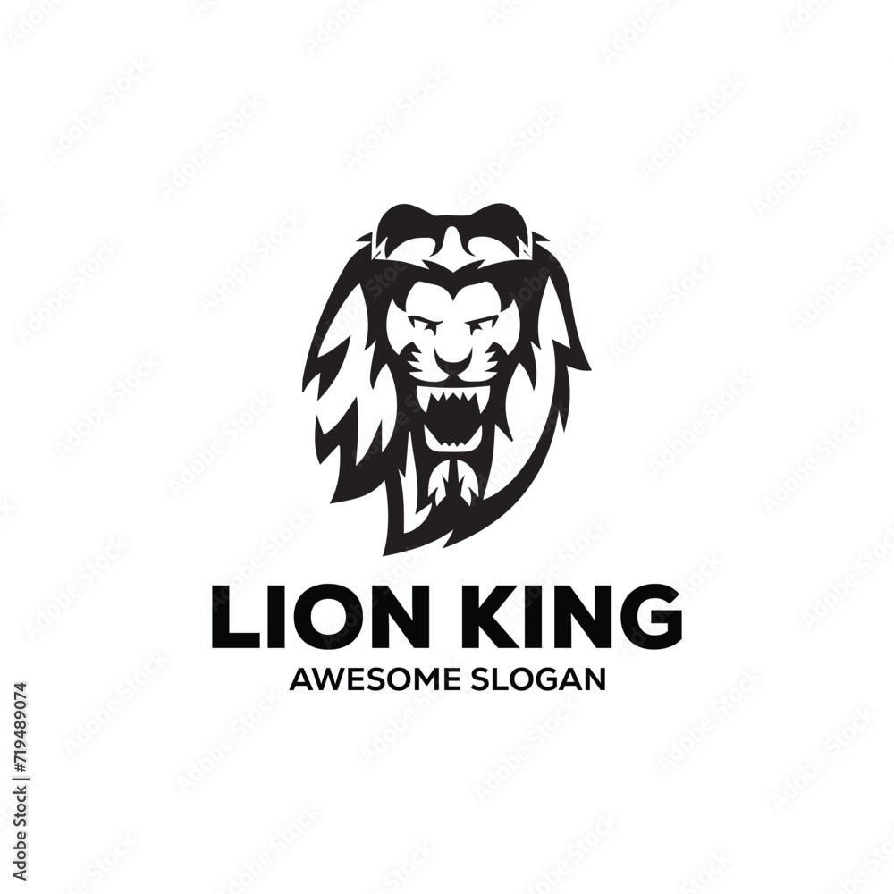 lion mascot illustration logo design lion mascot illustration logo design