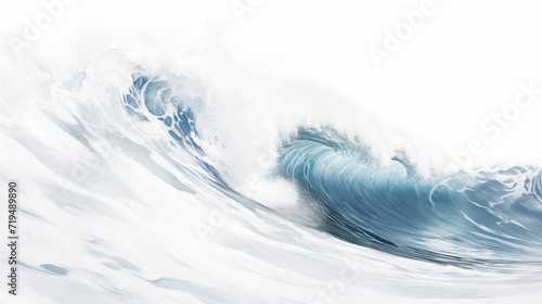 Tidal Wave Display on White