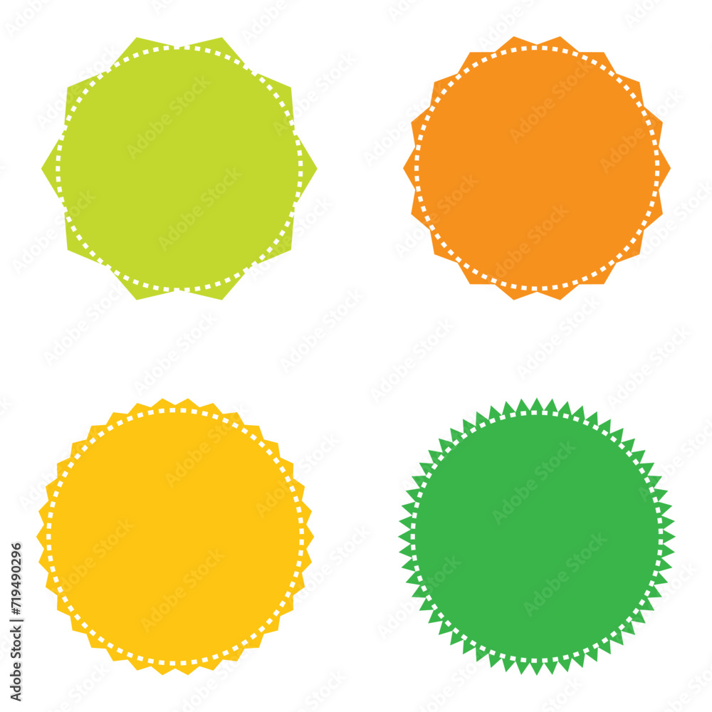 Set template Starburst badge shape, burst wave star, price label sticker. Vector illustration. EPS file 58. Set template Starburst badge shape, burst wave star, price label sticker. Vector illustration. EPS file 58.
