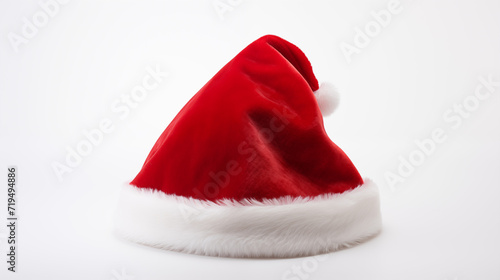 Santa Hat on White