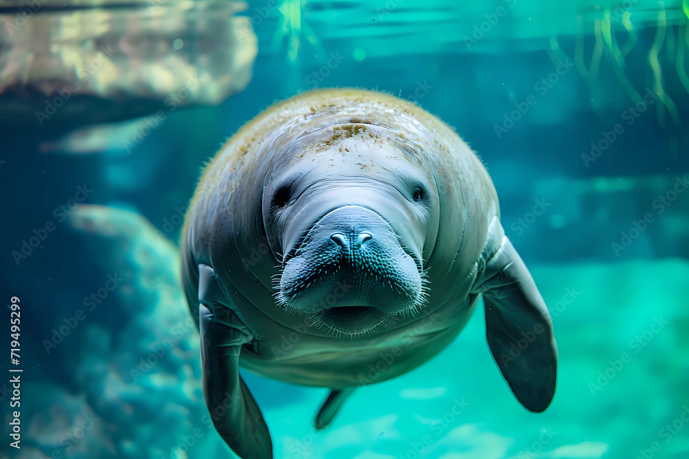 Manatee - North and South America, Africa - Large aquatic mammals known