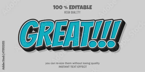 Free vector great text effect