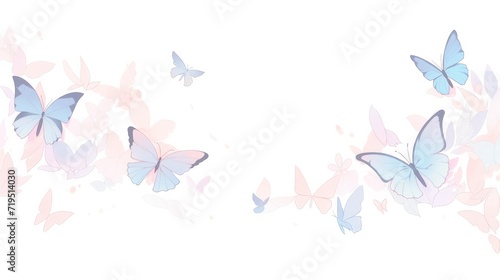 Morpho Butterfly on a Natural Pastel Background. A Graceful Blend of Nature Beauty.