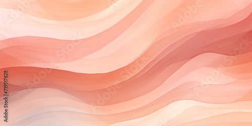 Abstract wave background in soft peach fuzz color 