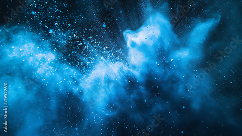  the explosive exploding blue powder can be used in ad photo