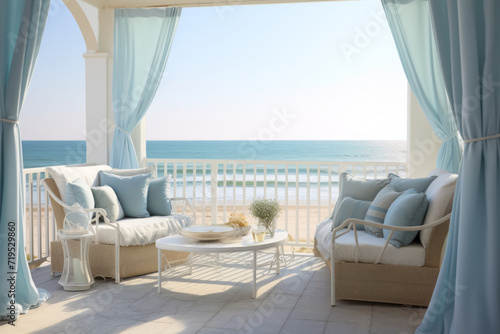patio lounge chairs on the beach