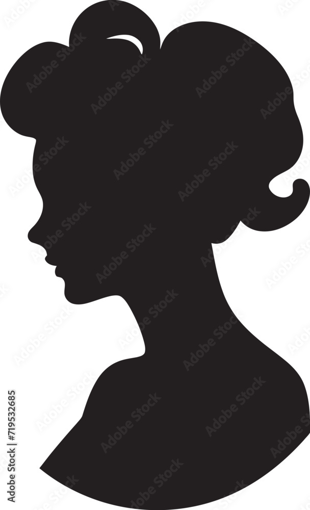 Empowered Charm Womens Vector SilhouetteIntriguing Movements Vector Illustration