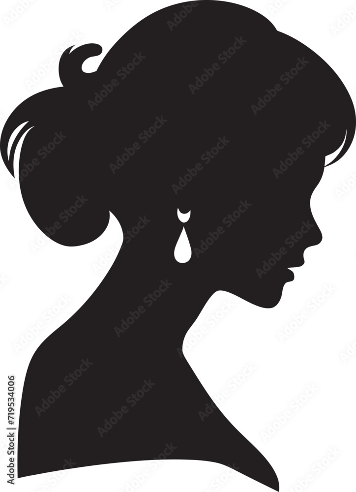 Graceful Womens Poses Vector IllustrationElegance in Female Silhouettes Black Vector Art