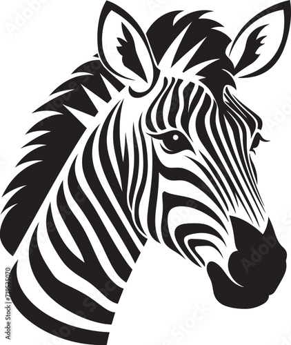 Abstract Wildlife Zebra Vector SketchingInk Mastery Zebra Vector Rendering