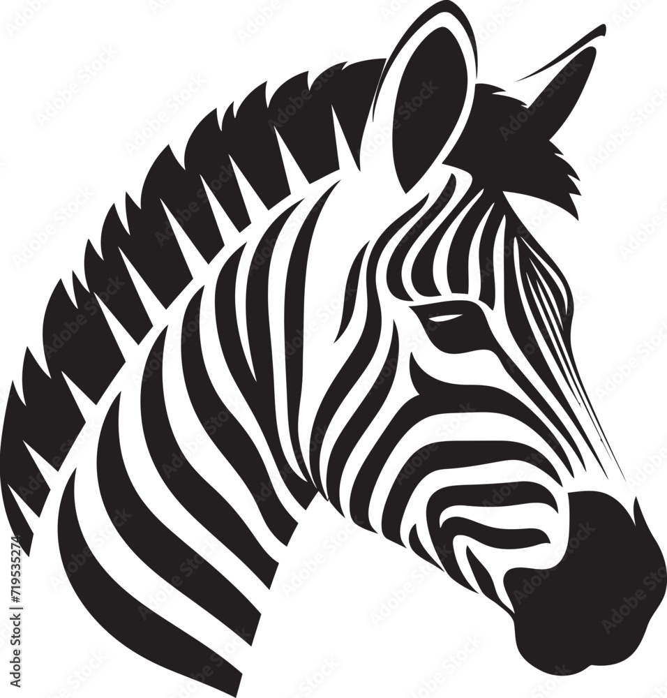 Expressive Patterns Zebra Vector StyleAbstract Wildlife Vector Zebra Illustration