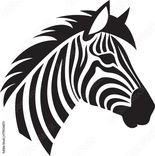 Dynamic Lines Zebra Stripes in VectorInky Elegance Black and White Zebra Illustration