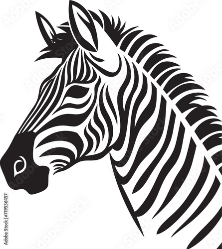 Visual Impact Zebra Vector DisplayArtistic Whimsy Zebra Vector Creation