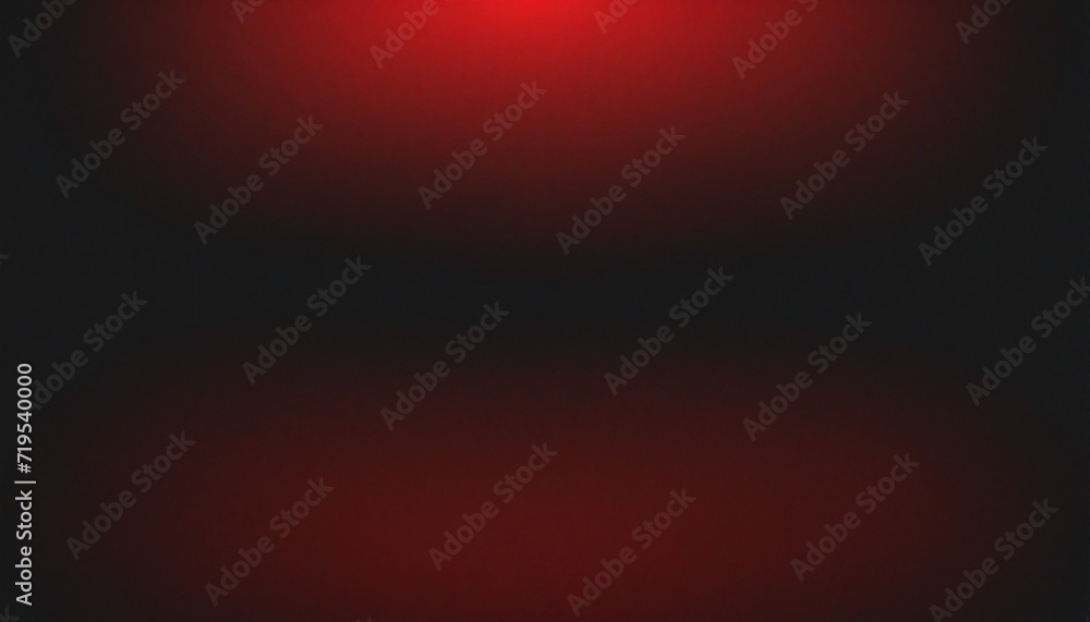 Abstract blurred red and black gradient background with grainy texture and space for text.