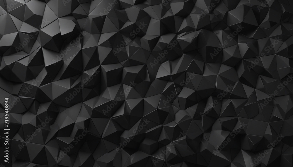 Geometric Black Background Design - Abstract 3D Rendering Geometric Black Background Design - Abstract 3D Rendering