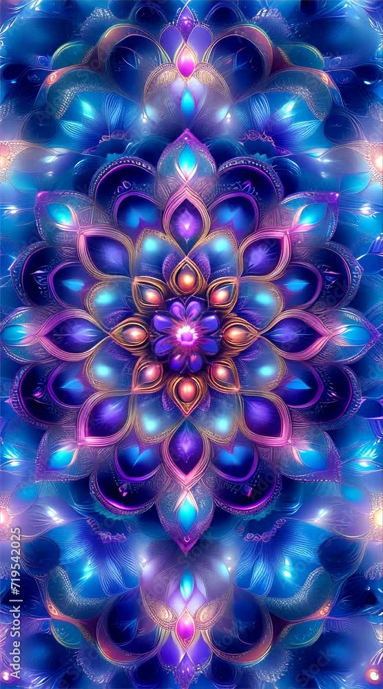 mandala or kaleidoscope neon pastel lights pattern, glowing, positive energy mandala or kaleidoscope neon pastel lights pattern, glowing, positive energy