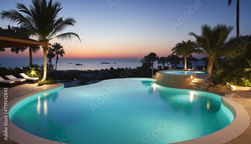 Serene Luxury Retreat by the Blue Pool