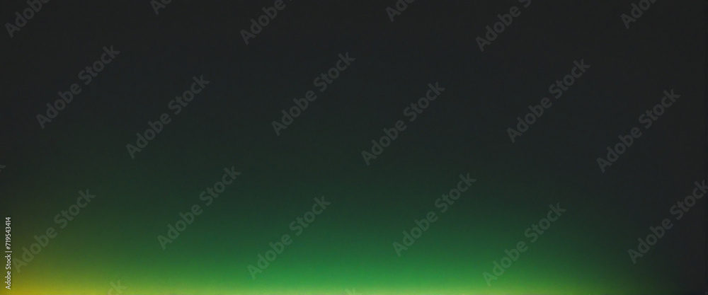 Moody gradient background with green and yellow lights on textured black backdrop for poster, header, or banner design