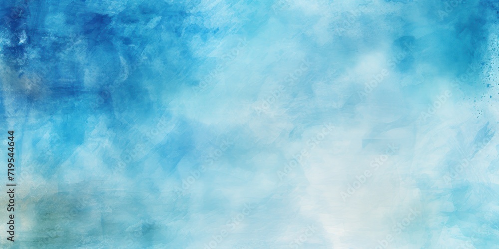 Blue watercolor abstract painted background
