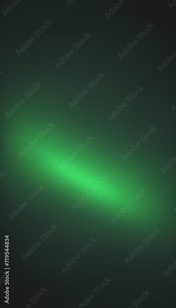 Fototapeta premium Dynamic green textured gradient background with glowing light spot and copy space for minimalist mobile app design 