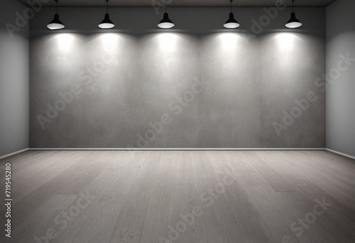 Minimalist Light Gray Studio Background with Textured Wall and Floor