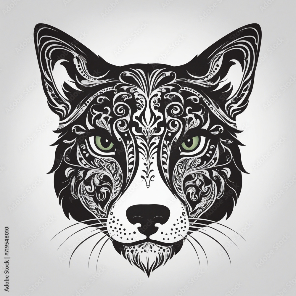 Obraz premium Feline Logo Illustration