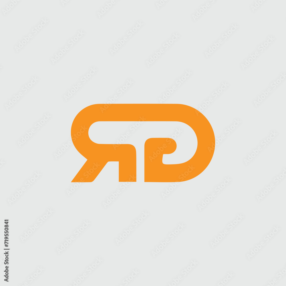 letters r and rd text logo design vector format letters r and rd text logo design vector format