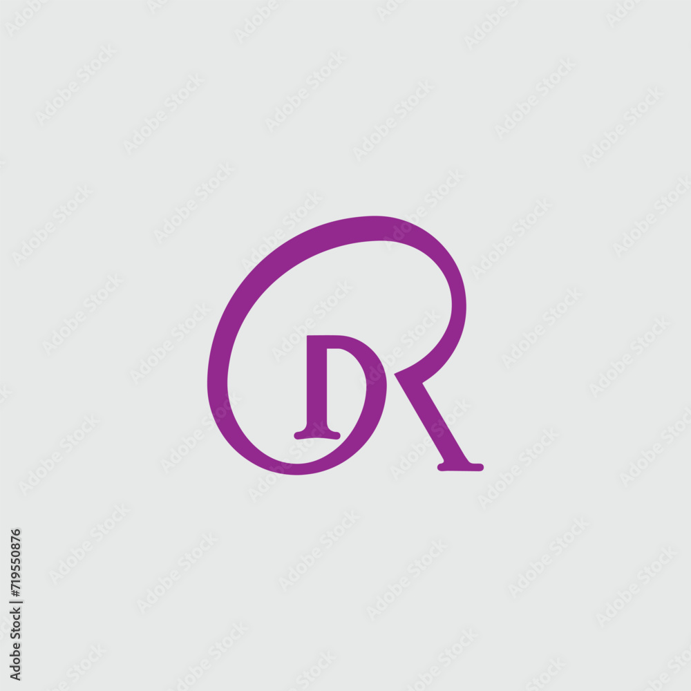 letters r and rd text logo design vector format letters r and rd text logo design vector format