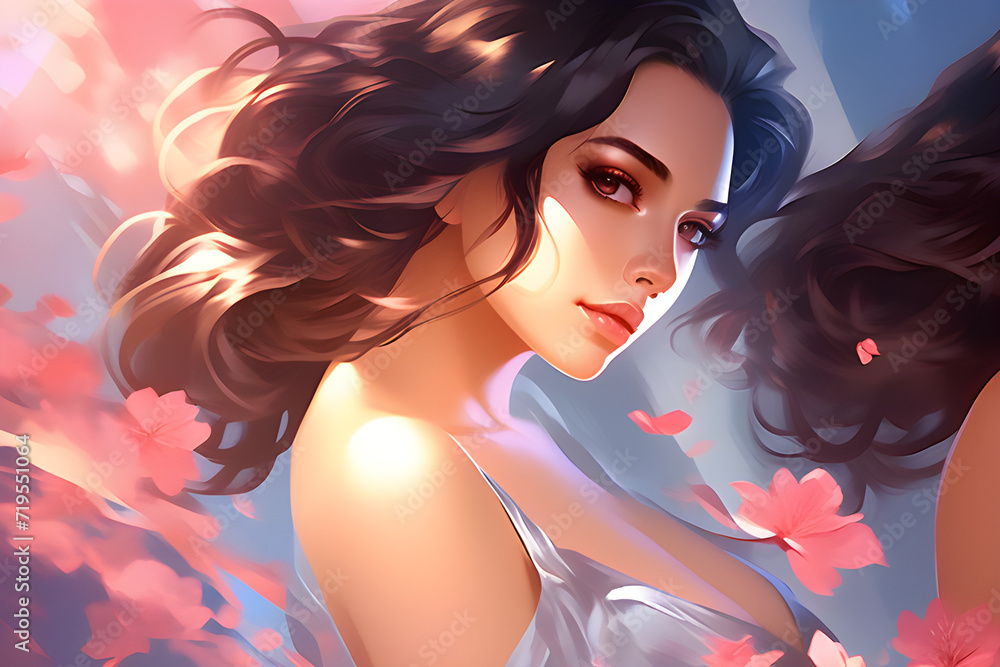 Attractive Woman with flying flowers
Generative AI Attractive Woman with flying flowers
Generative AI