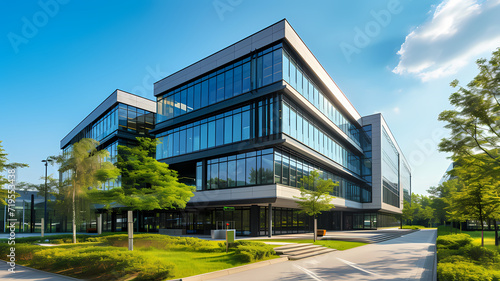 Corporate Excellence. Striking Business Building with Modern Design
