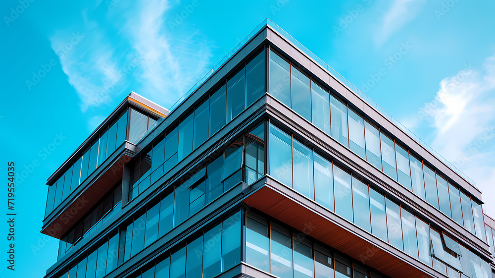 Obraz premium Business Office Elegance. Impressive Modern Corporate Headquarters