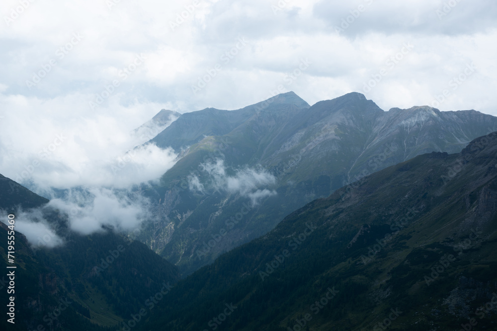 Grossglockner panoramic road in Alps, Austria Grossglockner panoramic road in Alps, Austria