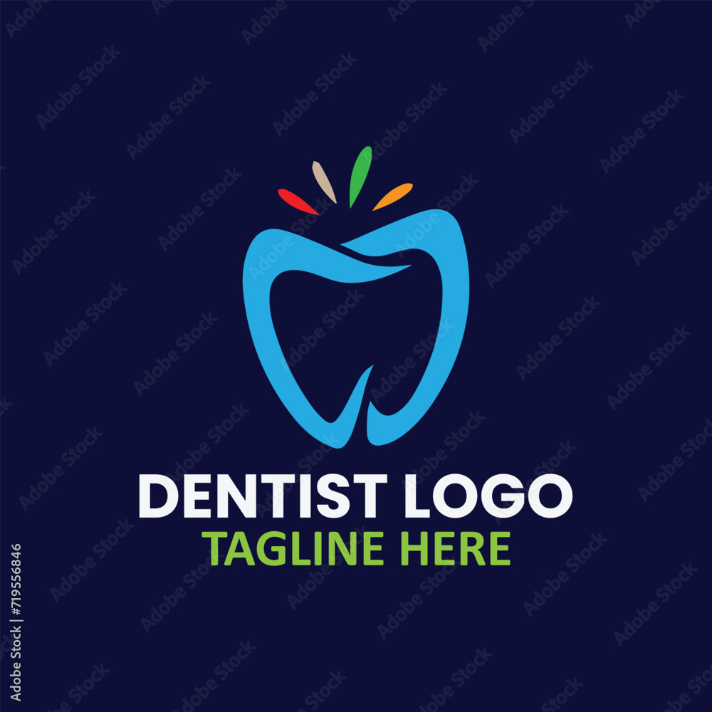 dental care logo design vector dental care logo design vector