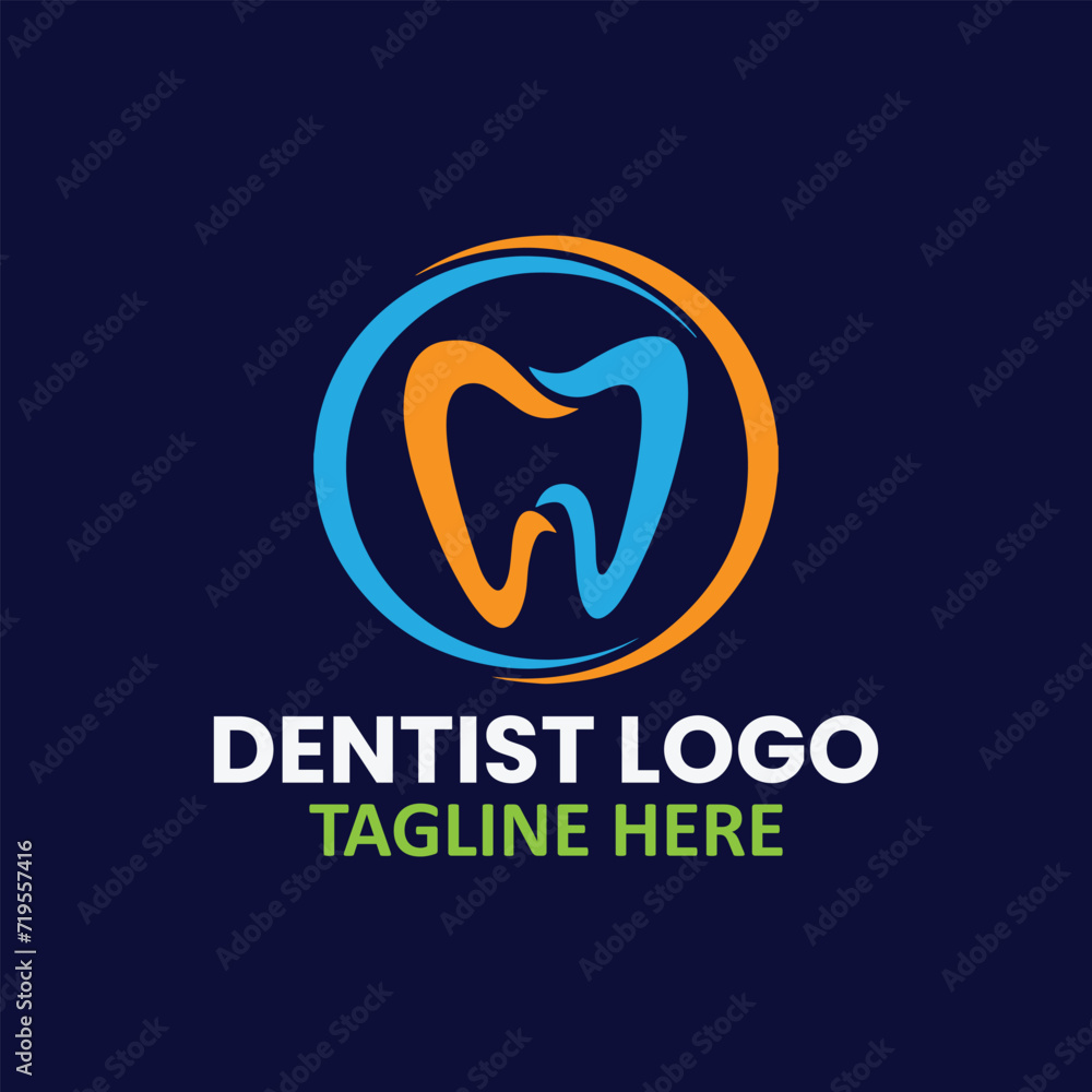 dental care logo design vector dental care logo design vector