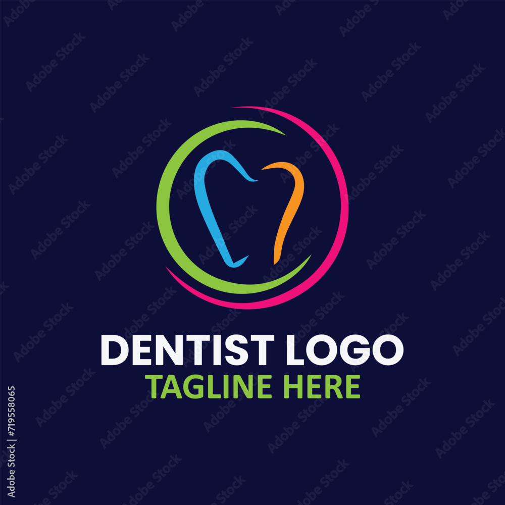 dental care logo design vector dental care logo design vector