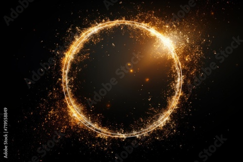 Citrine sunrise glitter circle of light shine sparkle