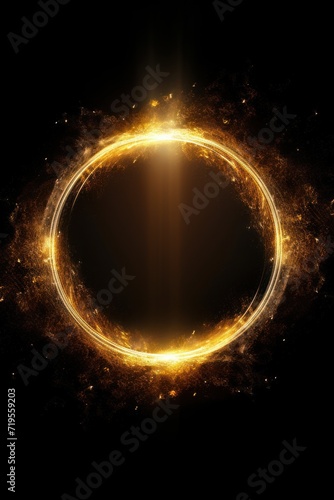 Citrine sunrise glitter circle of light shine sparkle