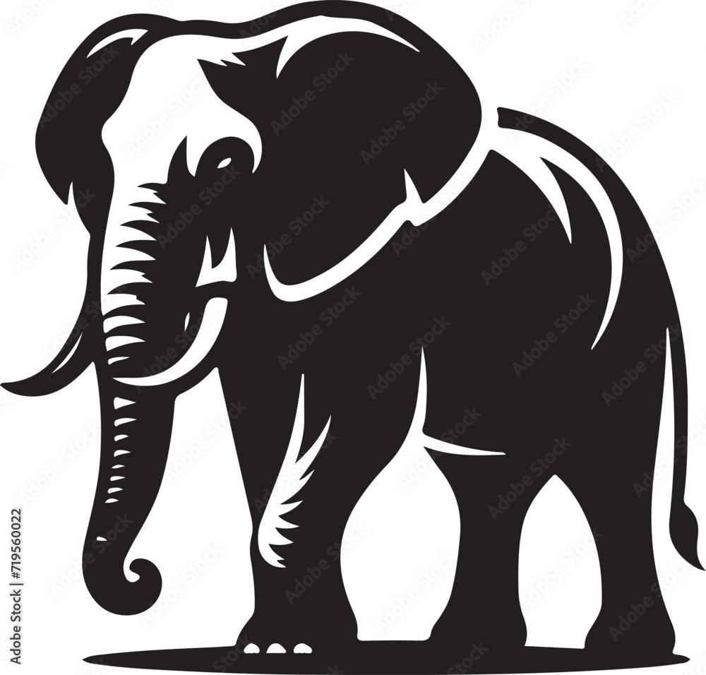 Obraz premium Elephant Silhouette