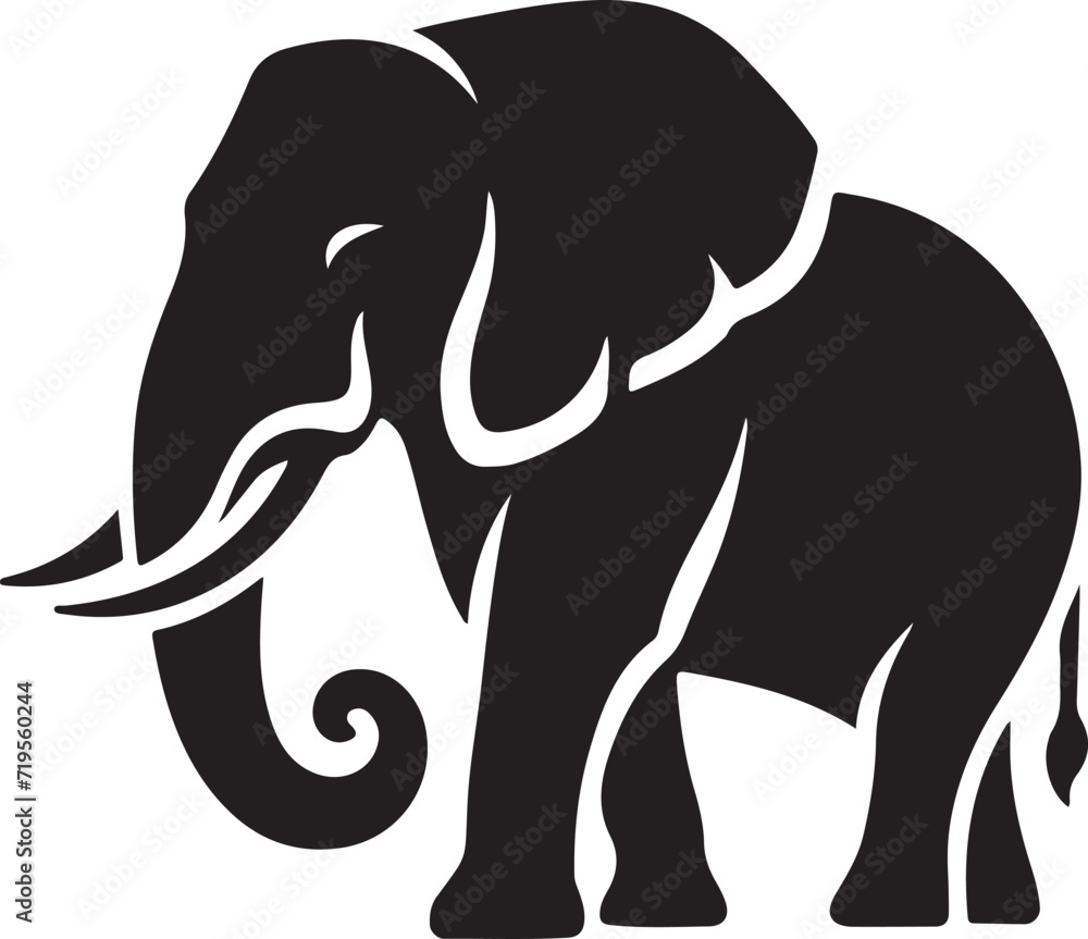 Obraz premium Elephant Silhouette