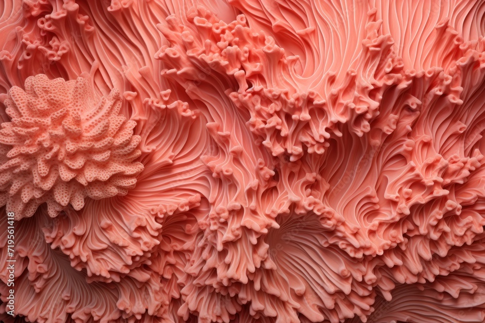 Coral abstract textured background