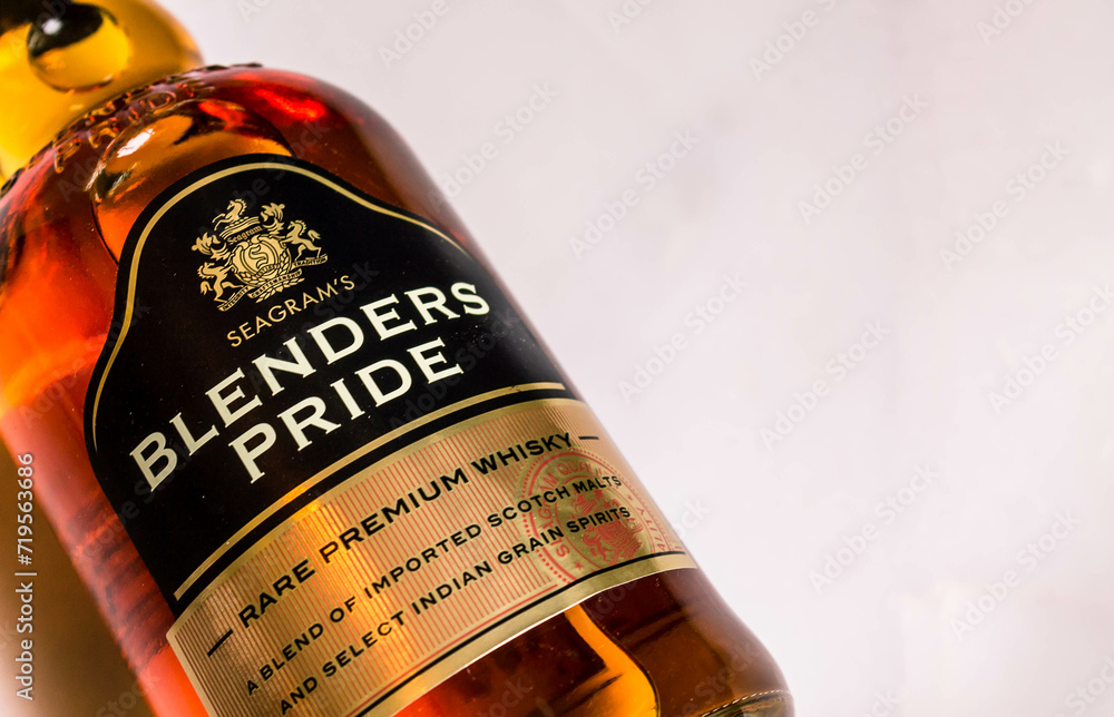 Seagram's Blenders Pride Rare Premium Whisky is a very popular brand in
