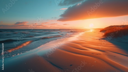 Sunset at the dune beach © Chingiz