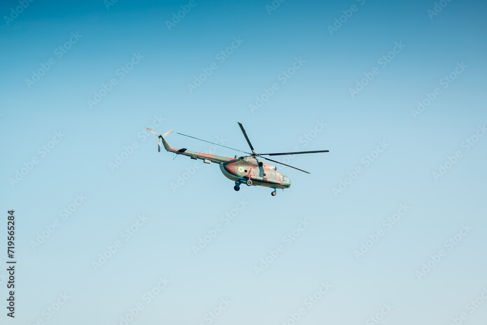 helicopter in flight helicopter in flight