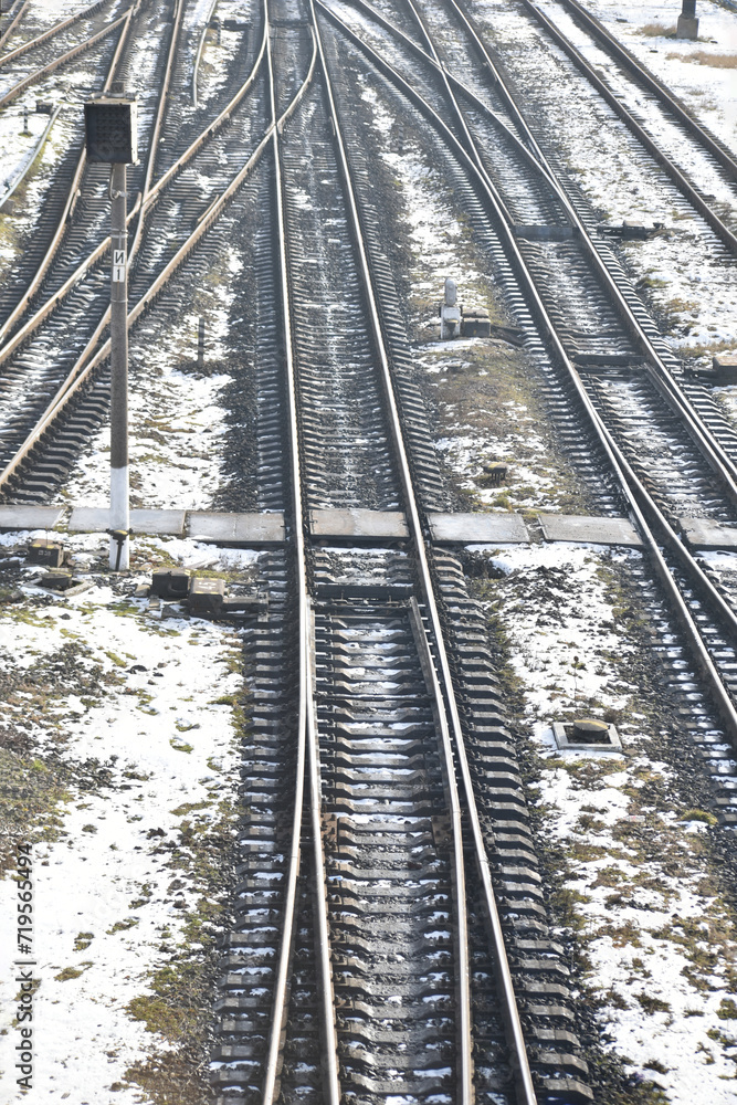 rails on the railway. rails on which trains run rails on the railway. rails on which trains run