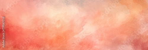 Coral watercolor abstract painted background © Lenhard