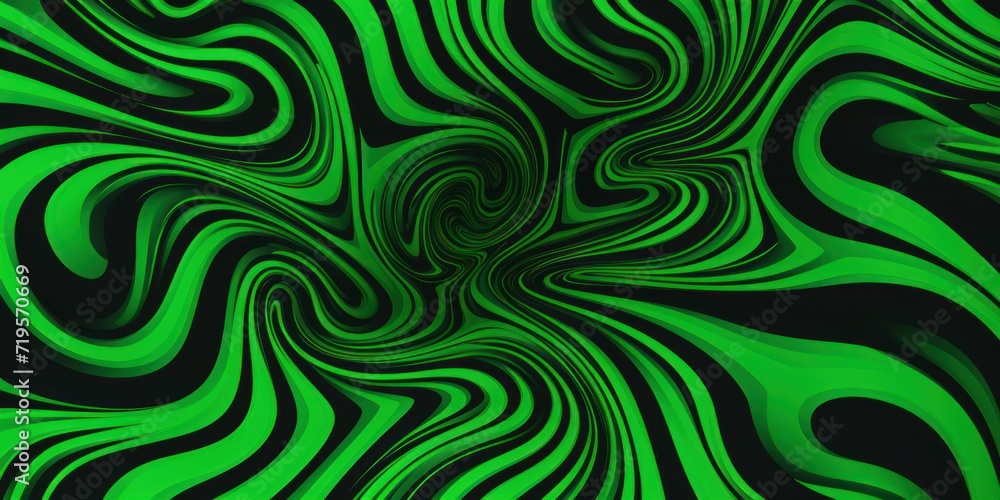 Emerald groovy psychedelic optical illusion