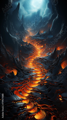 Lava in the mountains